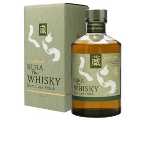 Kura Japanese Whisky, Rumfass-Finish, Blended Malt, 40 % Vol., 70 cl (im Karton) 